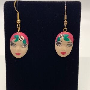 Costume Face Earrings